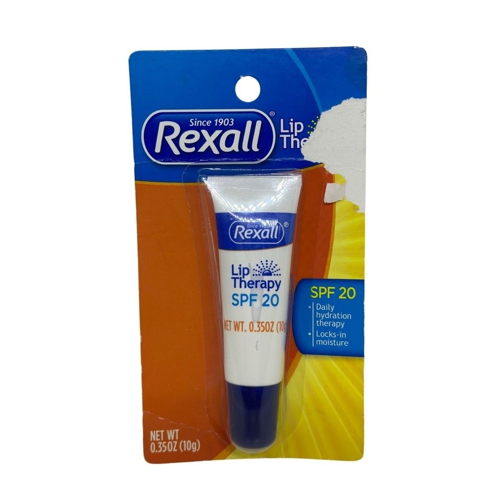NIP Rexall Lip Therapy SPF 20 Lip Balm 0.35oz Daily Hydration & Moisture Smooth